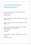 TCCC EXAM QUESTIONS WITH COMPLETE SOLUTIONS&period;