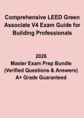 Comprehensive LEED Green Associate V4 Exam Guide for Building Professionals &vert; Study Notes & Practice Questions PDF