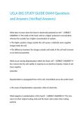UCLA EKG STUDY GUIDE EXAM Questions and Answers &lpar;Verified Answers&rpar; 