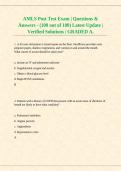 AMLS Post Test Exam Questions and Answers Advanced Medical Life Support Study Guide