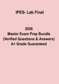 IPES Lab Final Exam &vert; Practical Lab Study Guide & Revision Notes PDF