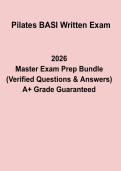 BASI Pilates Written Exam &vert; Certification Study Guide & Practice Questions PDF