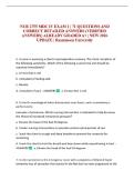 NUR 2755 MDC IV EXAM 1 &vert; 71 QUESTIONS AND CORRECT DETAILED ANSWERS &lpar;VERIFIED ANSWERS&rpar; ALREADY GRADED A&plus; &vert; NEW 2026 UPDATE &vert; Rasmussen University
