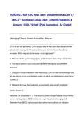 NUR2392 &sol; NUR 2392 Final Exam&colon; Multidimensional Care II &sol; MDC 2 &ndash; Rasmussen Actual Exam 2026&sol;2027 Complete Questions & Answers &vert; 100&percnt; Verified &vert; Pass Guaranteed - A&plus; Graded