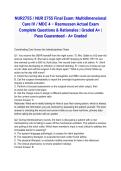 NUR2755 &sol; NUR 2755 Final Exam&colon; Multidimensional Care IV &sol; MDC 4 &ndash; Rasmussen Actual Exam 2026&sol;2027 Complete Questions & Rationales &vert; Graded A&plus; &vert; Pass Guaranteed - A&plus; Graded