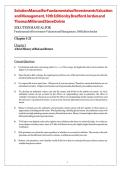 Solution Manual for Fundamentals of Investments Valuation and Management&comma; 10th Edition by Bradford Jordan&comma; Thomas Miller and Steve Dolvin&NewLine;