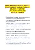 PN3003 EXAM STUDY GUIDE 2026&sol;2027 &NewLine;ACCURATE QUESTIONS WITH CORRECT &NewLine;DETAILED SOLUTIONS &vert;&vert; &NewLine;100&percnt; GUARANTEED PASS &NewLine;<NEWEST VERSION> &NewLine;