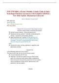 NUR 2755 MDC 4 Exam 1 Module 1 Study Guide & Quiz&colon; Neurologic Function Assessment with Complete Solutions &vert; New 2026 Update &vert; Rasmussen University