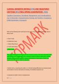CLINICAL DEMENTIA RATING &lpar;CDR&rpar; AND REGISTERED &NewLine;DIETITIAN &lpar;RD&rpar; FINAL SPRING EXAMINATION -2026 &NewLine;Cognitive Assessment&comma; Nutritional Management and Interdisciplinary &NewLine;Care in Dementia &vert;Comprehensive Nursing and Nutrition Competency &NewLine;&lpar;CNN&rpar; Examination Frame