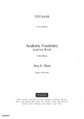 Test Bank  &ndash; Academic Vocabulary&colon; Academic Words &lpar;6th Edition&rpar;All Chapters Covered &vert; Rated A&plus; &vert; Latest Edition
