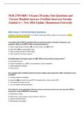 NUR 2755 MDC 4 Exam 2 &vert; 50 Practice Test Questions and Correct Detailed Answers &lpar;Verified Answers&rpar; Already Graded A&plus; &vert; New 2026 Update &vert; Rasmussen University