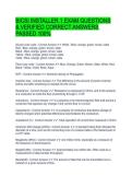 BICSI INSTALLER 1 EXAM QUESTIONS & VERIFIED CORRECT ANSWERS PASSED 100&percnt;