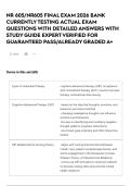 NR 605&sol;NR605 FINAL EXAM 2026 BANK CURRENTLY TESTING ACTUAL EXAM QUESTIONS WITH DETAILED ANSWERS WITH STUDY GUIDE EXPERT VERIFIED FOR GUARANTEED PASS&sol;ALREADY GRADED A&plus;