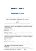 NGN NCLEX-RN &lpar;Pharmacology&rpar; Exam Elaborations Qns & Ans 2026&period;