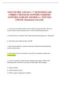 NUR 2755 MDC 4 EXAM 3 &vert; 77 QUESTIONS AND CORRECT DETAILED ANSWERS &lpar;VERIFIED ANSWERS&rpar; ALREADY GRADED A&plus; &vert; NEW 2026 UPDATE &vert; Rasmussen University