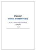 Wisconsin Dental Jurisprudence Exam Elaborations 2026 - With Solutions&period;
