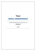 Texas Dental Jurisprudence Exam Elaborations 2026 - With Solutions&period;