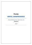 Florida Dental Jurisprudence Exam Elaborations 2026 - With Solutions