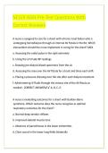 NCLEX NGN Pre-Test Questions With Correct Answers