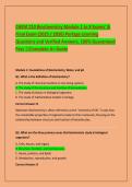 CHEM 210 Biochemistry Module 1 to 8 Exams' & &NewLine;Final Exam &lpar;2025 &sol; 2026&rpar; Portage Learning &NewLine;Questions and Verified Answers&comma; 100&percnt; Guaranteed &NewLine;Pass &vert;&vert;Complete A&plus; Guide