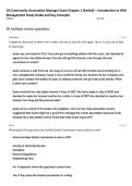 GA Community Association Manager Exam Chapter 1 &lpar;Partial&rpar; &ndash; Introduction to HOA Management Study Guide and Key Concepts