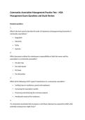 Community Association Management Practice Test &ndash; HOA Management Exam Questions and Study Review