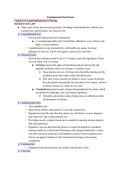Class notes NUR 1025 - Fundamentals Of Nursing 