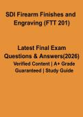 SDI Firearm Finishes and Engraving &lpar;FTT 201&rpar; Study Guide &ndash; Practice Questions & Revision Notes &lpar;PDF&rpar;