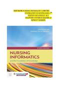NURSING INFORMATICS AND THE FOUNDATION OF KNOWLEDGE 4TH EDITION MCGONIGLE TEST BANK&NewLine;
