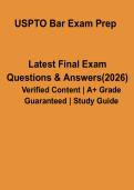 USPTO Patent Bar Exam Prep Study Guide &ndash; Practice Questions & MPEP Revision Notes &lpar;Certification PDF&rpar;