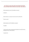WGU D391 OA&colon; HEALTHCARE ECOSYSTEMS QUESTIONS AND ANSWERS WITH COMPLETE SOLUTION &vert; 2026 UPDATE