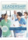 Leadership And Nursing Care Management 6th Edition Huber Test Bank 2025&sol; 2026