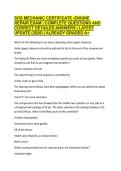 SOS MECHANIC CERTIFICATE -ENGINE REPAIR EXAM &vert; COMPLETE QUESTIONS AND CORRECT DETAILED ANSWERS &vert; LATEST UPDATE &lpar;2026&rpar; &vert; ALREADY GRADED A&plus;