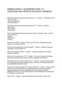 ISM 3004 EXAM 1 &lpar;SCAVENGER HUNT 1-3&rpar; &NewLine;QUESTIONS AND VERIFIED ACCURATE ANSWERS