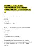 CFPT FINAL PAPER 2026 414&NewLine;COMPREHENSIVE QUESTIONS AND&NewLine;CORRECT ANSWERS CERTIFIED GRADED&NewLine;A&plus;