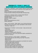 IMMOBILITY &sol; EXAM 2 &sol; NUR 112 QUESTIONS WITH ACCURATE ANSWERS