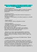 INTRO TO ASSESSMENT & THE HEALTH HISTORY &sol; EXAM 1 &sol; NUR 112 &sol; STANDRIDGE QUESTIONS WITH ACCURATE ANSWERS