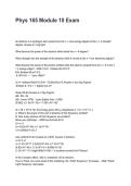 Phys 165 Module 10 Exam REVISED AND UPDATED FOR 2026&sol;2027 ACTUAL EXAM COMPLETE QUESTIONS AND CORRECT DETAILED ANSWERS &lpar;VERIFIED ANSWERS&rpar; &vert;ALREADY GRADED A&plus;&vert;&vert;BRAND NEW&excl;&excl;&NewLine;