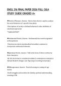 ENGL 216 FINAL PAPER 2026 FULL Q&A&NewLine;STUDY GUIDE GRADED A&plus;