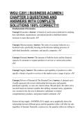 WGU C201 &vert; BUSINESS ACUMEN &vert; CHAPTER 3 QUESTIONS AND ANSWERS WITH COMPLETE SOLUTIONS 100&percnt; CORRECT&excl;&excl;&excl;