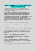 MA P 107 CHAPTER 30 QUESTIONS WITH ACCURATE ANSWERS