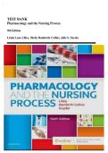 Test Bank for Pharmacology and the Nursing Process 9th Edition by Linda Lilley Shelly Collins Julie Snyder Complete Guide A&plus; &vert; New update