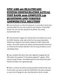 EPIC AMB 400 HEALTHCARE&NewLine;SYSTEM CONFIGURATION ACTUAL&NewLine;TEST BANK 2026 COMPLETE 140&NewLine;QUESTIONS AND VERIFIED&NewLine;ANSWERS FULL SOLUTION