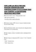 EPIC AMB 400 HEALTHCARE&NewLine;SYSTEM CONFIGURATION&NewLine;CERTIFICATION EVALUATION TEST&NewLine;2026 TESTED 140 QUESTIONS&NewLine;PRACTICE SOLUTION