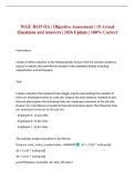 WGU D335 OA Task &vert; Objective Assessment &vert; 15 Actual Questions and Answers &vert; 2026 Update &vert; 100&percnt; Correct