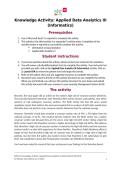EHR Go Knowledge Activity&colon; Applied Data Analytics III &lpar;Informatics&rpar; IK1025&period;8 &vert; Complete Questions and Answers Latest Winter 2025&sol;26 - AMU&period;