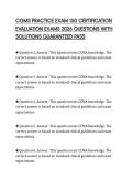 CGMS PRACTICE EXAM 150 CERTIFICATION&NewLine;EVALUATION EXAMS 2026 QUESTIONS WITH&NewLine;SOLUTIONS GUARANTEED PASS