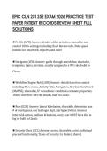 EPIC CLN 251 252 EXAM 2026 PRACTICE TEST&NewLine;PAPER PATIENT RECORDS REVIEW SHEET FULL&NewLine;SOLUTIONS&NewLine;