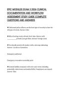 EPIC MODULES EXAM 3 2026 CLINICAL&NewLine;DOCUMENTATION AND WORKFLOW&NewLine;ASSESSMENT STUDY GUIDE COMPLETE&NewLine;QUESTIONS AND ANSWERS&NewLine;