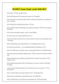 BASSET Exam Study Cards 2026-2027